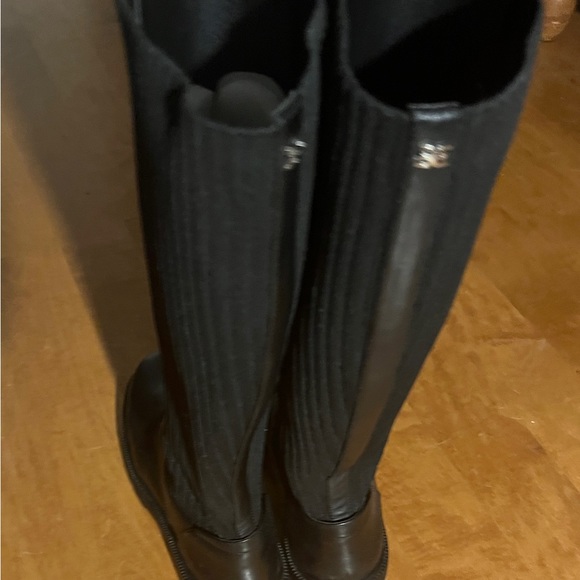 Lila knee length combat boots are a chic twist on the utilitarian classic. - Picture 5 of 7